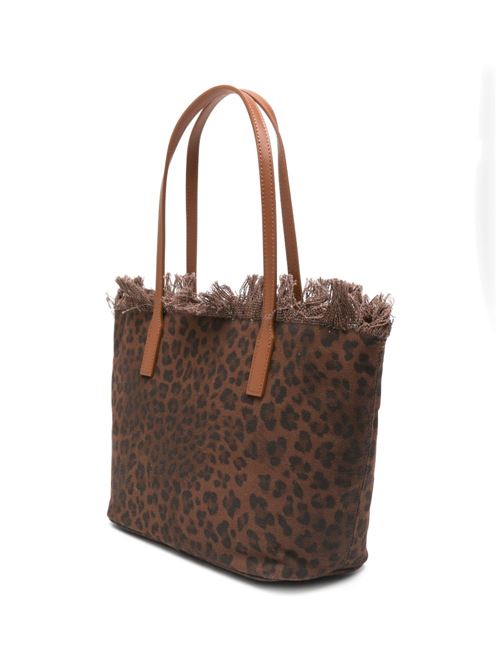 Borsa donna City Bag Fringe media animalier MC2 SAINT BARTH | CITY bag m fringe00588L